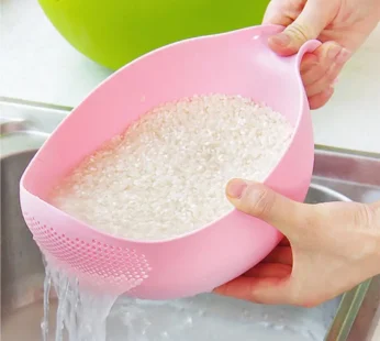 Rice Washing Filter Strainer Basket Colander Sieve Fruit Vegetable Bowl Drainer