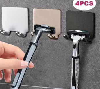 Bathroom Space Aluminum Razor Holder Storage Hook Wall Men Shaving Shaver