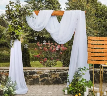 Wedding Arch Drape Chiffon Fabric Draping Curtain Drapery Wedding Stage