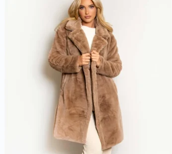 2023 New Ladies Fur Coat Faux Fur Long Coat Winter Warm